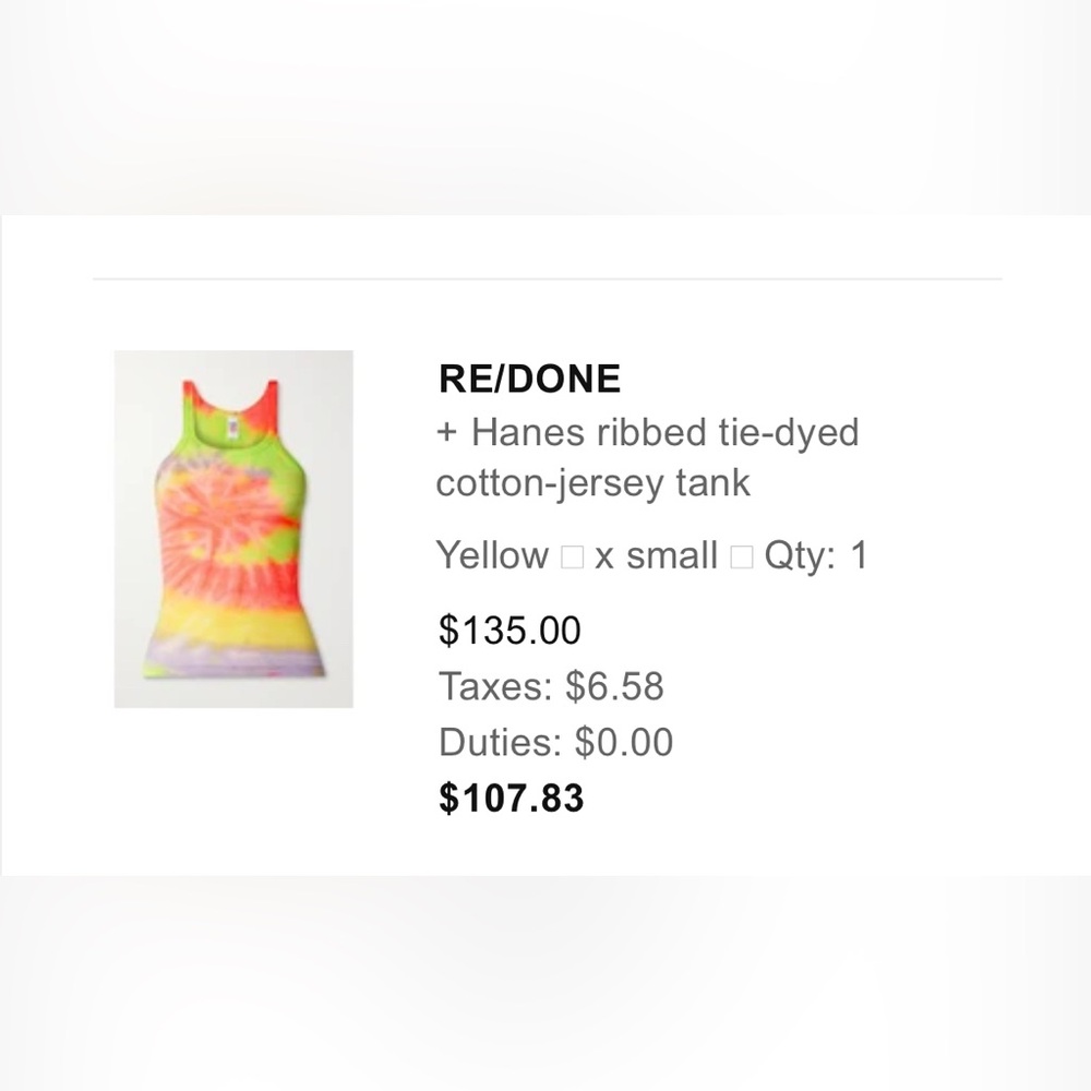 Re/Done Hanes Ribbed Top